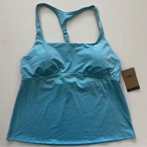 Nike Women's Light Blue Swim Tankini Top Size XL